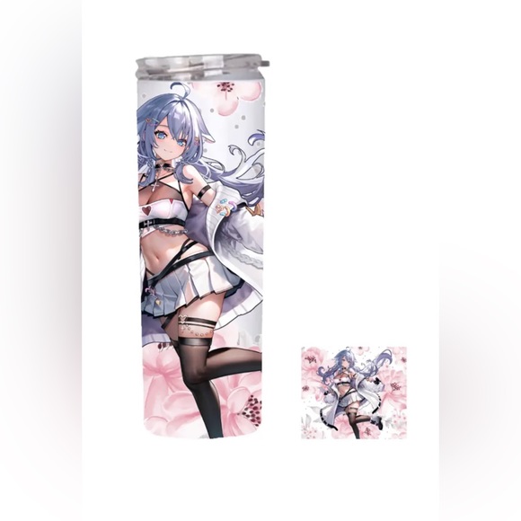 Anime Flower Fairy Semi handmade 20oz stainless straight tumbler gift - Picture 1 of 2